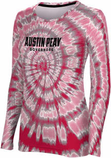 ProSphere Austin Peay Governors Womens Red Tie Dye LS Tee