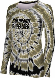 ProSphere Colorado Buffaloes Womens Black Tie Dye LS Tee