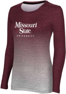 ProSphere Missouri State Bears Womens Maroon Ombre LS Tee
