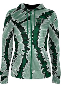 ProSphere Hawaii Warriors Womens Green Tie Dye Light Weight Jacket