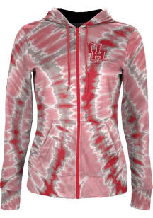 ProSphere Houston Cougars Womens Red Tie Dye Light Weight Jacket