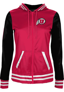 ProSphere Utah Utes Womens Red Letterman Light Weight Jacket