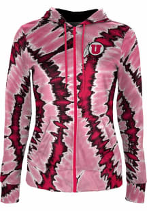 ProSphere Utah Utes Womens Red Tie Dye Light Weight Jacket