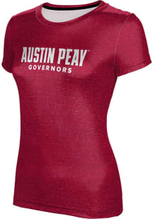 ProSphere Austin Peay Governors Womens Red Heather Short Sleeve T-Shirt