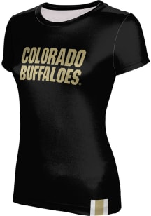 ProSphere Colorado Buffaloes Womens Black Solid Short Sleeve T-Shirt