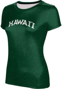 ProSphere Hawaii Warriors Womens Green Heather Short Sleeve T-Shirt