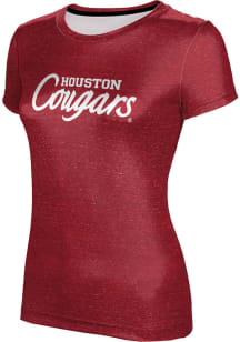 ProSphere Houston Cougars Womens Red Heather Short Sleeve T-Shirt