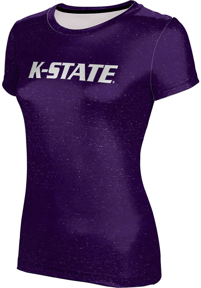 Prosphere K State Wildcats Womens Heather T Shirt Purple 