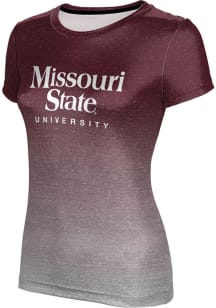 ProSphere Missouri State Bears Womens Maroon Ombre Short Sleeve T-Shirt