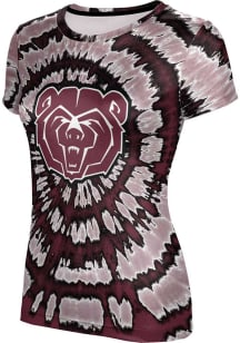 ProSphere Missouri State Bears Womens Maroon Tie Dye Short Sleeve T-Shirt