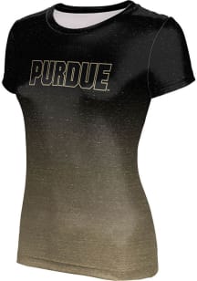 ProSphere Purdue Boilermakers Womens Black Ombre Short Sleeve T-Shirt