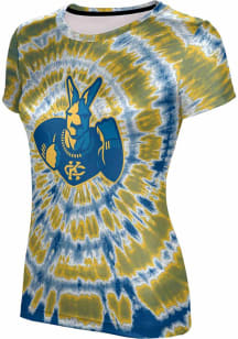 ProSphere UMKC Roos Womens Blue Tie Dye Short Sleeve T-Shirt