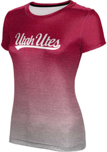 ProSphere Utah Utes Womens Red Ombre Short Sleeve T-Shirt