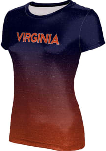 ProSphere Virginia Cavaliers Womens Navy Blue Ombre Short Sleeve T-Shirt