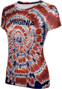 ProSphere Virginia Cavaliers Womens Navy Blue Tie Dye Short Sleeve T-Shirt