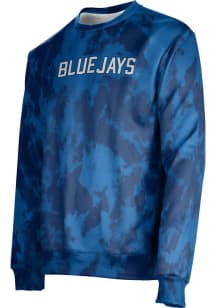 ProSphere Creighton Bluejays Mens Navy Blue Grunge Long Sleeve Crew Sweatshirt