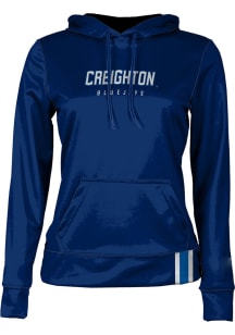 ProSphere Creighton Bluejays Womens Navy Blue Solid Hooded Sweatshirt