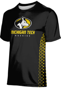 ProSphere Michigan Tech Huskies Black Geometric Short Sleeve T Shirt
