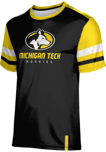 ProSphere Michigan Tech Huskies Black Old School Short Sleeve T Shirt