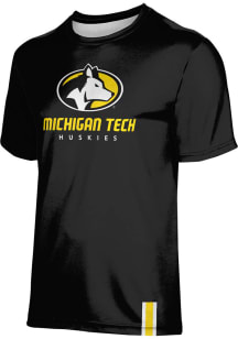 ProSphere Michigan Tech Huskies Black Solid Short Sleeve T Shirt