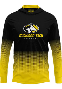 ProSphere Michigan Tech Huskies Mens Black Hex Pro Long Sleeve Hoodie