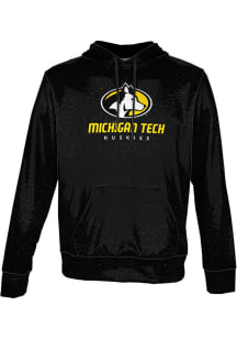 ProSphere Michigan Tech Huskies Mens Black Heather Long Sleeve Hoodie