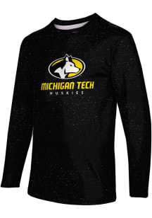 ProSphere Michigan Tech Huskies Black Heather Long Sleeve T Shirt