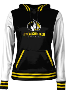 ProSphere Michigan Tech Huskies Womens Black Letterman Hooded Sweatshirt