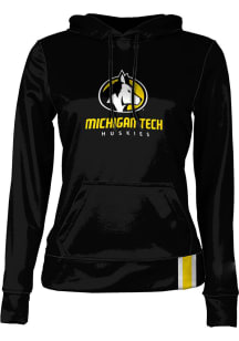 ProSphere Michigan Tech Huskies Womens Black Solid Hooded Sweatshirt