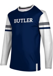 ProSphere Butler Bulldogs Navy Blue Old School Long Sleeve T Shirt