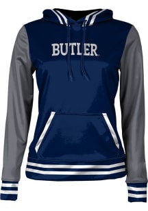 ProSphere Butler Bulldogs Womens Navy Blue Letterman Hooded Sweatshirt
