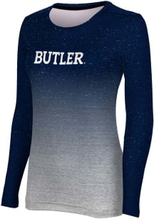 ProSphere Butler Bulldogs Womens Navy Blue Ombre LS Tee