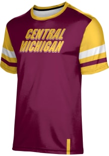 ProSphere Central Michigan Chippewas Youth Maroon Old School Short Sleeve T-Shirt