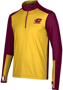 ProSphere Central Michigan Chippewas Mens Maroon Counter Long Sleeve 1/4 Zip Pullover
