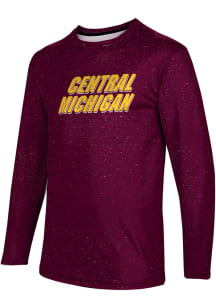 ProSphere Central Michigan Chippewas Maroon Heather Long Sleeve T Shirt