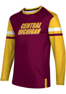 ProSphere Central Michigan Chippewas Maroon Old School Long Sleeve T Shirt