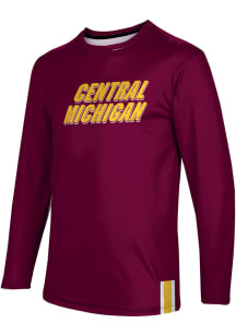 ProSphere Central Michigan Chippewas Maroon Solid Long Sleeve T Shirt