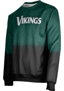 ProSphere Cleveland State Vikings Mens Green Spray Long Sleeve Crew Sweatshirt