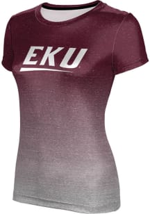 ProSphere Eastern Kentucky Colonels Womens Maroon Ombre Short Sleeve T-Shirt