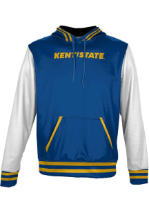 ProSphere Kent State Golden Flashes Youth Navy Blue Letterman Long Sleeve Hoodie