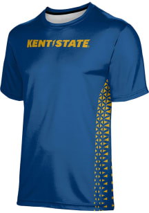 ProSphere Kent State Golden Flashes Youth Navy Blue Geometric Short Sleeve T-Shirt