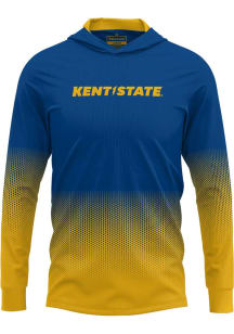 ProSphere Kent State Golden Flashes Mens Navy Blue Hex Pro Long Sleeve Hoodie