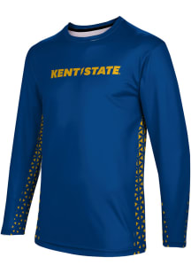 ProSphere Kent State Golden Flashes Navy Blue Geometric Long Sleeve T Shirt