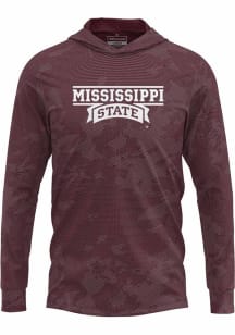 ProSphere Mississippi State Bulldogs Mens Maroon Disrupter Long Sleeve Hoodie