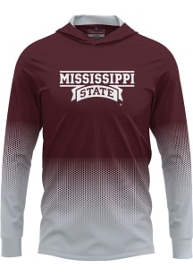 ProSphere Mississippi State Bulldogs Mens Maroon Hex Pro Long Sleeve Hoodie