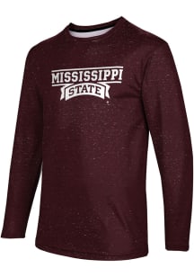 ProSphere Mississippi State Bulldogs Maroon Heather Long Sleeve T Shirt