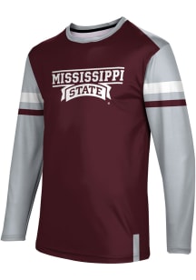 ProSphere Mississippi State Bulldogs Maroon Old School Long Sleeve T Shirt