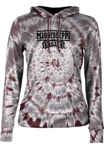 ProSphere Mississippi State Bulldogs Womens Maroon Tie Dye Hooded Sweatshirt