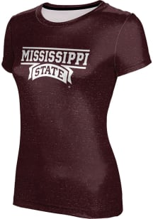 ProSphere Mississippi State Bulldogs Womens Maroon Heather Short Sleeve T-Shirt