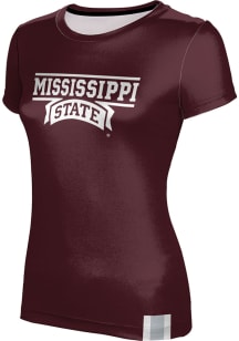 ProSphere Mississippi State Bulldogs Womens Maroon Solid Short Sleeve T-Shirt